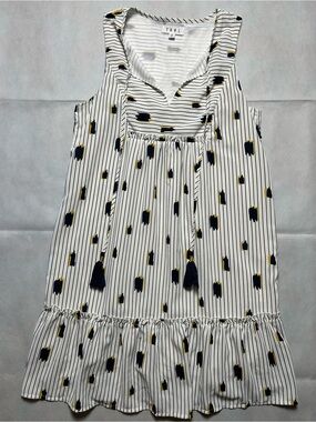 THML sleeveless tassel tie mini dress size XS